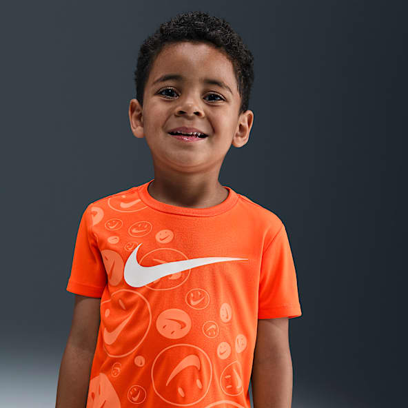 Nike DRI-FIT オレンジ ストライプ Tシャツ Orange Tops and T-Shirts. Nike.com